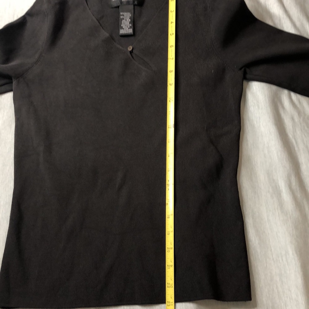 August Silk Petites L/S tee size Small P - Picture 6 of 11